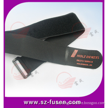 Printed Logo Durable Velcro Strap with Buckle
